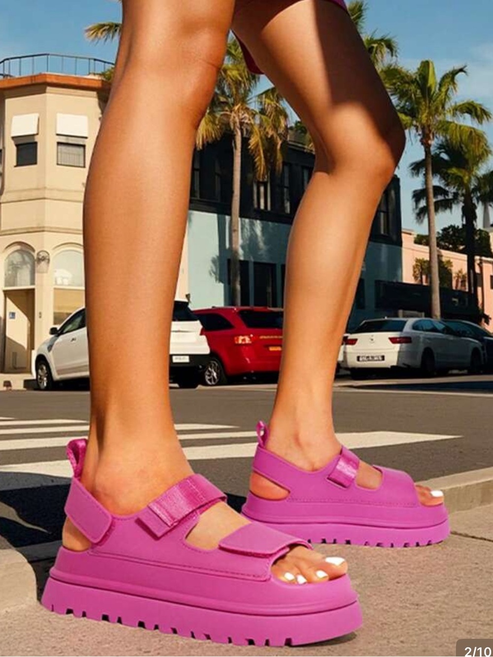 New Women’s Platform Sandals in Hot Pink